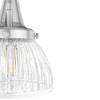 Hunter Fans 7" Brushed Nickel Cypress Grove Linear Chandelier Modern Glass 4-Light Fixture - 4 of 4