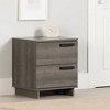 South Shore Cavalleri Nightstand with 2 Drawers Gray Maple - 4 of 4