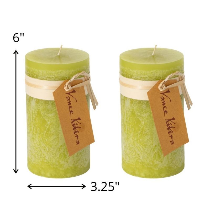 Green Grape Pillar Candles - Set of 2, 4 of 5