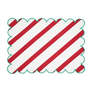 Saro Lifestyle Scallop Border Placemat (Set of 4) - 1 of 4