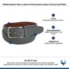 Pebble Beach Men's 35mm Perforated Leather Stretch Golf Belt - 4 of 4