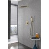 ALEXOUN  Brushed Gold Shower System, Bathroom 10 Inches Rain Shower Head with Handheld Combo Set, Wall Mounted High Pressure Rainfall - 2 of 4