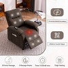 Chenille Fabric Recliner Chair for Elderly,Seniors-Manual Push Back Recliner,8-Point Massage Recliner Chair for Living Room Bedroom-Coolbibila - 2 of 4