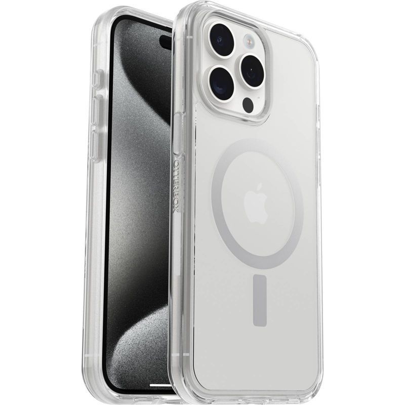 OtterBox Apple iPhone 15 Pro Max Symmetry Series Clear Case with MagSafe - Clear, 4 of 6