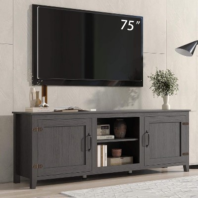 SAINTCY TV Stand with Doors