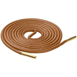 INSPIRE CHIC PU Leather Round Shoe Laces for Sneakers Boots 1 Pair - 1 of 4