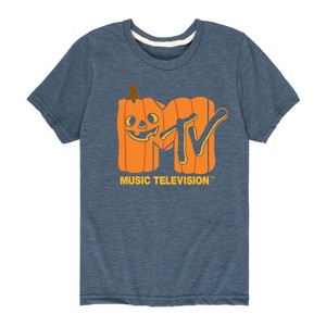 Boys' - MTV - Logo Jack O Lantern Short Sleeve Graphic T-Shirt - 1 of 4