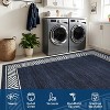 Modern Geometric Bordered Area Rug – Washable, Foldable, Stain-Resistant, Easy to Clean, Non-Slip for Living Room & Bedroom - 4 of 4