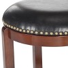 Elwood Swivel Bar Stool - FOX7015 - Cherry/Black - Safavieh Couture - 3 of 3
