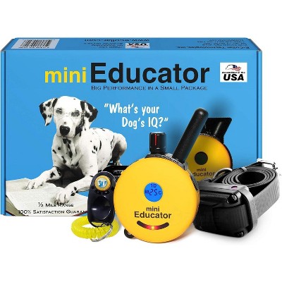 E-Collar ET-300 1/2 Mile Remote Waterproof Trainer Mini Educator Remote Training Collar - 100 Training Levels Plus Vibration and Sound