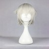 Unique Bargains Women's Halloween Wigs 13" with Wig Cap White - 2 of 4