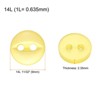 Unique Bargains Round Resin 2-Hole Fish Eye Craft Replacement Sewing Button 10 Pcs - 2 of 4