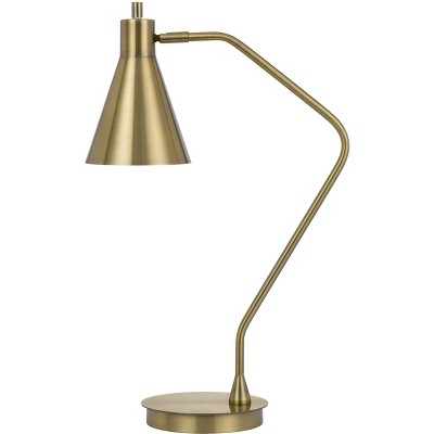 Cal Lighting Type A led bulb 12W max Capstone task metal table lamp with swivel shade