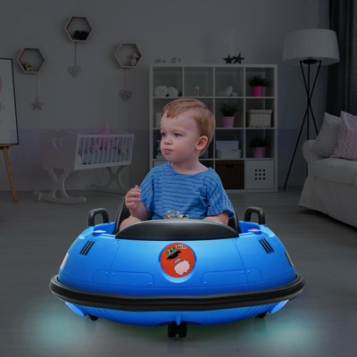 12V Kids Bumper Car with Remote Control | 360¡ã Spinning Electric Ride On Toy with LED Lights