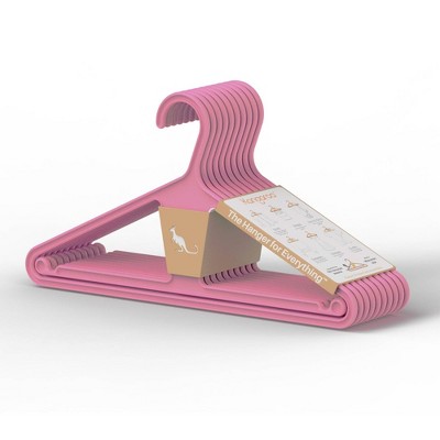 Kangaroo Hangers 10pk Original Clothes Hangers Pink