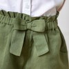 Hope & Henry Girls' Pull-On Cinched Waist Linen Short, Toddler - 3 of 4