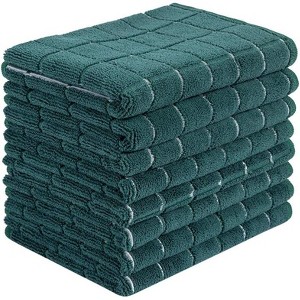 8-Pack Microfiber Dish Towels, Soft Super Absorbent and Lint Free Kitchen Towels, 26 x 18 Inch Lattice Design - 1 of 4