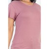 Slickblue Women's Basic Short Sleeve T-Shirt, Stretch Jersey Knit, Casual Everyday Fit, 10 Color Options, Size S-L - 4 of 4