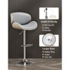 Gikpal Barstools, Adjustable Bentwood Barstools, Modern PU Leather Upholstered Bar Chair with Back and Footrest, for Bar, Dining Room - 2 of 4