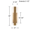 Possini Euro Design Possini Euro Cascadia 18"H Brass Piastra Glass LED Outdoor Wall Light - 4 of 4