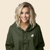 Dalix Ghost Embroidered Fleece Hoodie Cold Fall Winter Women - 4 of 4
