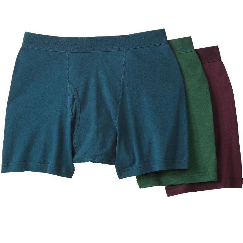 KingSize Men's Big & Tall Cotton Mid-Length Briefs 3-Pack Underwear, 1 of 2