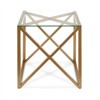 22' Metal Geometric Side Table in Gold - Henn&Hart  - 4 of 4