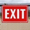 Unique Bargains Aluminum Reflective Rust Free Waterproof Exit Sign 2 Pcs - 4 of 4