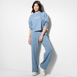 Women's Mid-Rise French Terry Sweatpants - Wild Fable™ - 1 of 3