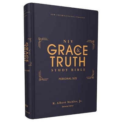 Niv, the Grace and Truth Study Bible, Personal Size, Hardcover, Red Letter, Comfort Print - by  Zondervan