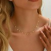Colorful Beaded Necklace - Freshwater Pearl & Evil Eye Pendant, Stainless Steel 18K Gold Plated Y2K Trendy Jewelry for Women & Teen Girls - 3 of 4