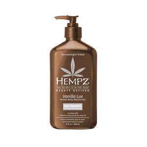 Hempz Vanilla Lux Beauty Actives Herbal Body Moisturizer - 17oz - 1 of 4
