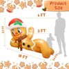 Itopfox 10FT Gingerbread Man Inflatable Outdoor Christmas Decoration with 4 LED Lights 5.5FT Tall for Garden Lawn Yard 1 Piece - 2 of 4