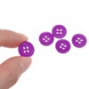 Unique Bargains Resin Craft Snap Round Flat 4-Hole Sewing Buttons 50 Pcs - 4 of 4