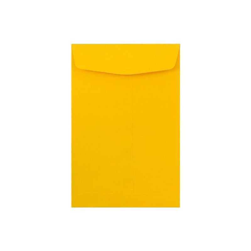 JAM Paper 6 x 9 Open End Catalog Envelopes Sunflower Yellow 212815443D, 1 of 3