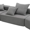 NicBex Couches for Living Room 56" Lounge Frame for Oversized Modular U-Shaped Sectional Sofa Boucle Floor Convertible Compressed Couch - 4 of 4
