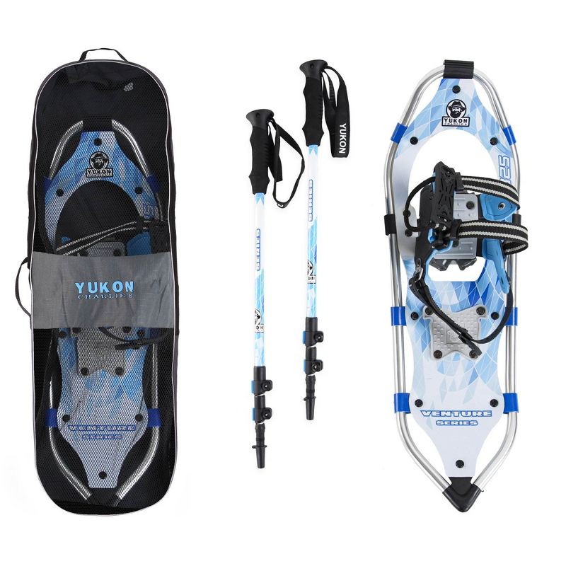 Yukon Charlie's Advanced 8 x 25 Inch Women's Snowshoe Kit with Poles and Bag, 1 of 7