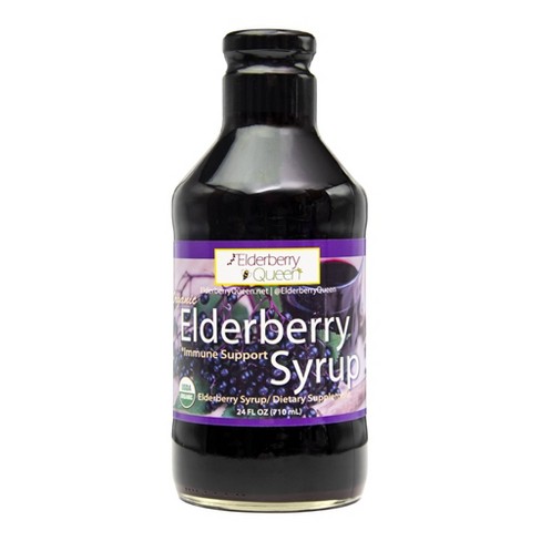 Elderberry Queen Organic Elderberry Syrup - 24 Fl Oz : Target