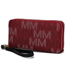 MKF Collection Hofstra M Signature Wristlet Wallet Vegan Leather Card Slots by Mia K - 1 of 4