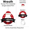 Big Dot of Happiness Jolly Santa Claus - Outdoor Christmas Party Decor - Front Door Wreath - 3 of 4