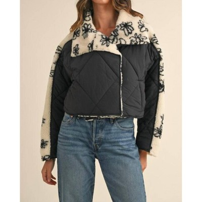 Women's Daisy Quilted faux-shearling Jacket - MABLE