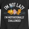 Girls' - Garfield - Not Lazy Fitted Short Sleeve Graphic T-Shirt - 2 of 4
