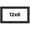 PosterPalooza | 12x6 Thin Barnwood Picture Frame, UV Acrylic, 2 Finishes - Grey and Black - 2 of 4