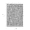 Gray Charcoal And Silver Striped Washable Indoor Outdoor Area Rug - 3 of 4
