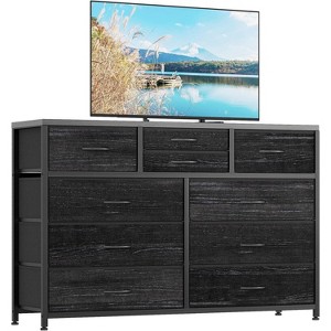 10-Drawer Dresser TV Stand for 55” TV, Versatile Storage Unit for Bedroom, Living Room, Hallway, and Entryway - 1 of 4