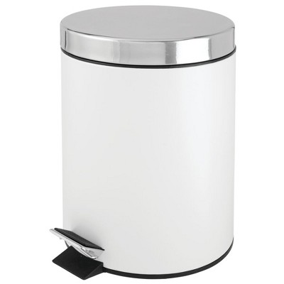 white garbage bin