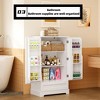 LunaLulinlk 41" H Pantry Cabinet with 2 Doors and 1 Drawer, Solid and Sturdy, Storage Cabinet for Entryway, Kitchen - White - 3 of 4