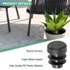 Unique Bargains Durable Plastic Multipurpose Use Mechanical Fasteners 30 Pcs Black - 2 of 4