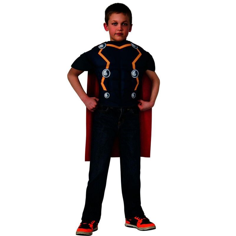 Avengers Assemble Marvel Thor Muscle Chest Shirt Child Costume, 1 of 2