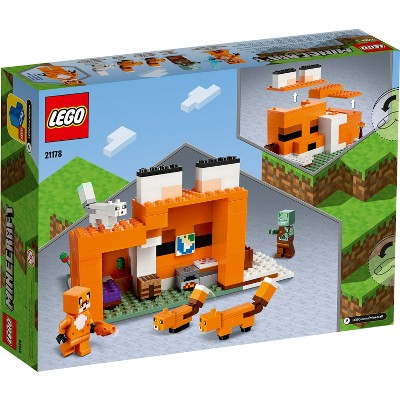 LEGO Minecraft The Fox Lodge House Animals Toy 21178_4